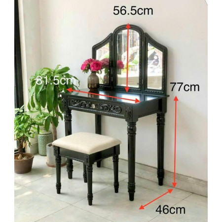 Just Home : Bộ Bàn Trang Điểm Kèm Ghế Và Gương